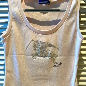 Burberry TankTop Blue label sparkles design